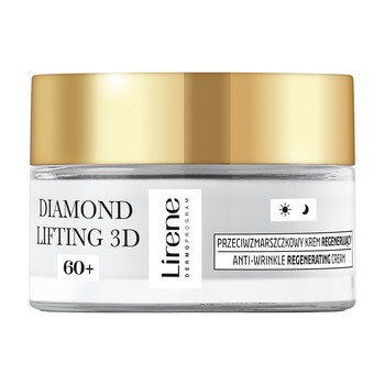 Lirene Dermoprogram Diamentowy Lifting 3D, przeciwzmarszczkowy krem regenerujący 60+, 50 ml