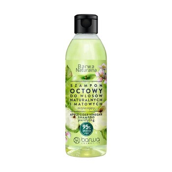 Barwa Naturalna, Szampon Octowy oczyszczający do włosów naturalnych i matowych, 300 ml
