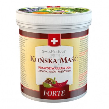 Herbamedicus SwissMedicus, szwajcarska maść końska Forte, rozgrzewająca, 500 ml