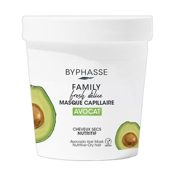 Byphasse Family Fresh, maska do włosów suchych, awokado, 250 ml