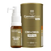 CannabiGold RAW, 500 mg, krople, 12 ml