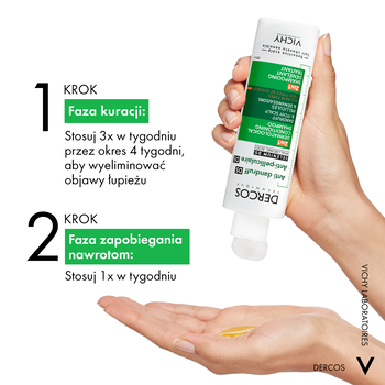 Vichy Dercos DS, szampon przeciwłupieżowy z odżywką 2w1, 200 ml