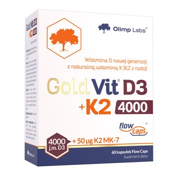 Olimp Labs Gold-Vit D3 + K2 4000, kapsułki, 60 szt.