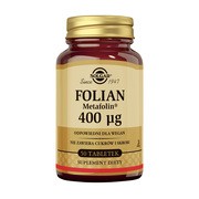 Solgar Folian (Metafolin), 400 µg, tabletki, 50 szt.