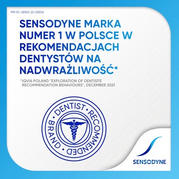 Sensodyne Extra Whitening, wybielająca pasta do zębów z fluorkiem, 75 ml