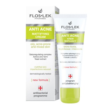 Flos-Lek Pharma Anti Acne, krem matujący, 50 ml
