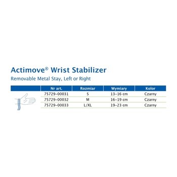 Actimove SE Wrist Stabilizer, orteza nadgarstka, rozmiar S, 1 szt.
