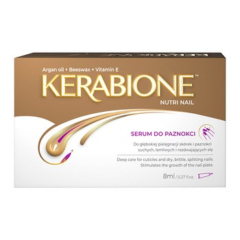 Kerabione Nutri Nail, intensywny zabieg do paznokci i skórek, 8 ml