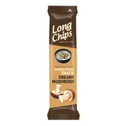 Long Chips Creamy Mushroom, chipsy ziemniaczane o smaku śmietany i grzybów, 75 g