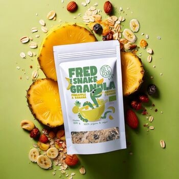 Diet-Food, Bio Granola Fred The Snake, Ananas i Banan, 200 g
