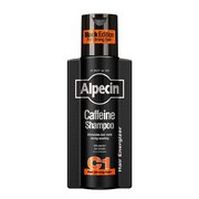 Alpecin Caffeine Shampoo C1 Black Edition, szampon stymulujący i wzmacniający włosy, dla mężczyzn, 250 ml