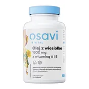 Osavi Olej z wiesiołka 1800mg z witaminą A i E, kapsułki, 120 szt.