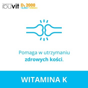 Ibuvit D3 2000+K2 MK-7 Omega 3, kapsułki, 30 szt.