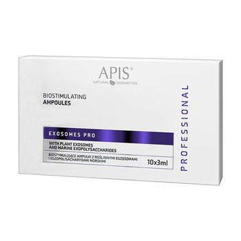 Apis Exosomes Pro, biostymulujące ampułki z roślinnymi egzosomami, 10 x 3 ml