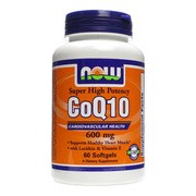 Now Foods CoQ10 600 mg z lecytyną i witaminą E, kapsułki, 60 szt.