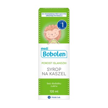 Bobolen Porost Islandzki, syrop na kaszel, 120 ml