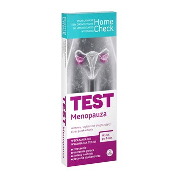 Home Check Test Menopauza, płytkowy test diagnozujący okres przekwitania, 2 szt.