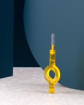 Curaprox CPS 09, szczoteczki międzyzębowe, żółte, wkłady uzupełniające, 8 szt.