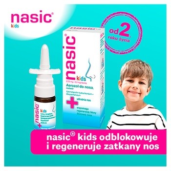 Nasic Kids, (0,05mg+5mg)/dawkę, aerozol do nosa, roztwór, 10 ml