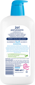 Bambino Rodzina, micelarny żel pod prysznic, 1000 ml