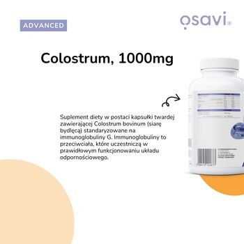 Osavi Colostrum 1000 mg, kapsułki, 180 szt.