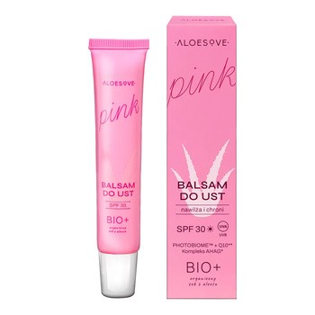 Aloesove Pink, nawilżający balsam do ust SPF 30, 50 ml