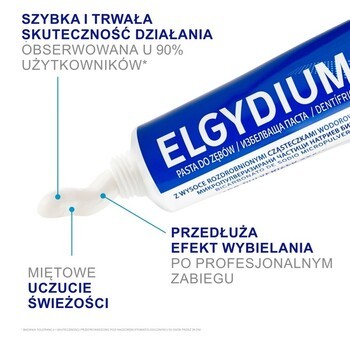 Zestaw 2 x 75 ml, Elgydium Whitening, pasta do zębów, wybielająca