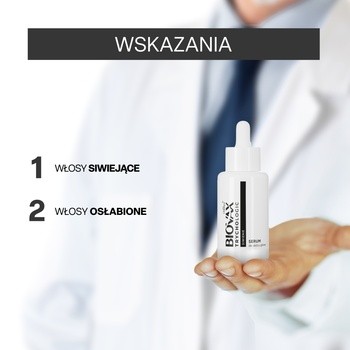 Biovax Trychologic, Siwienie, serum do skóry głowy, 50 ml