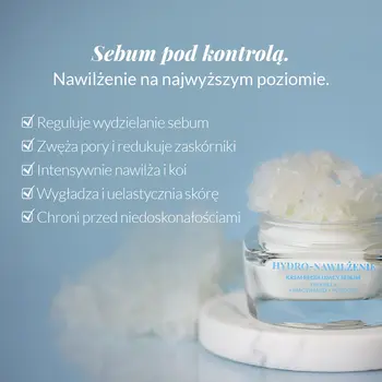Orientana Hydro-Nawilżenie, krem regulujący sebum, do skóry mieszanej, 50 ml