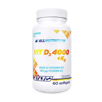 Allnutrition Vit D3 4000 + K2, kapsułki, 60 szt.