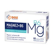 DOZ Product Magnez+B6, tabletki powlekane,  60 szt.