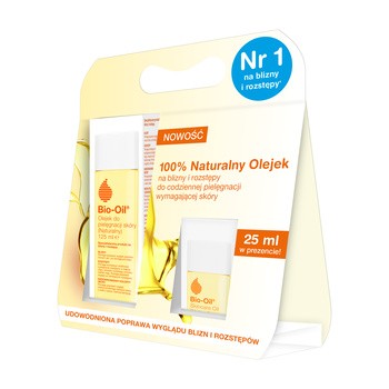 Zestaw promocyjny Bio-Oil, olejek naturalny, 125 ml + olejek naturalny, 25 ml GRATIS