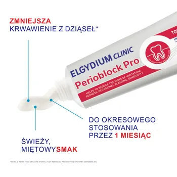 Elgydium Clinic Perioblock Pro, pasta do zębów, 50 ml