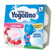 Nestle Jogolino, malina, deser mleczno-owocowy, 6 m+, 4 x 100 g