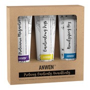 Zestaw odżywek do średniej porowatości Anwen, proteinowa magnolia + emolientowy irys + nawilżający bez, 3x100 ml