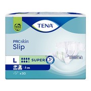 TENA Slip ProSkin Super, pieluchomajtki, rozmiar L, 30 szt.