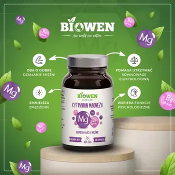 Biowen, Cytrynian magnezu + B6, kapsułki, 100 szt.
