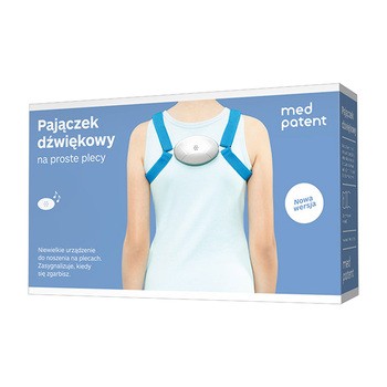 Pajączek dźwiękowy na proste plecy, kolor czarny, rozmiar uniwersalny, 1 szt.