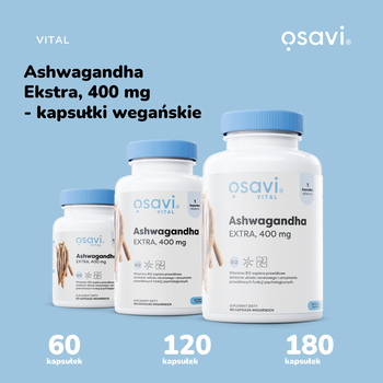Osavi Ashwagandha Extra 400 mg, kapsułki twarde, 60 szt.