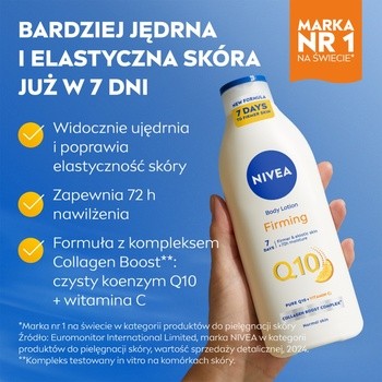 Nivea, ujędrniający balsam do ciała Q10 + witamina C, 400 ml