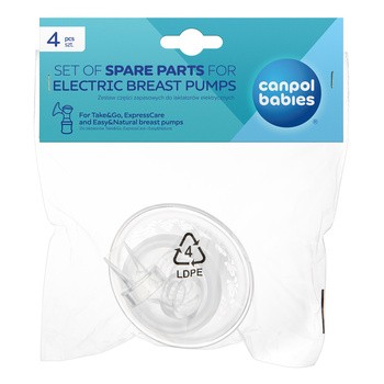 Canpol Babies, zestaw części zapasowych do laktatorów elektrycznych, 1 szt.