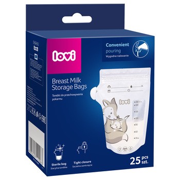 Canpol Lovi, torebki do przechowywania pokarmu, 25 szt.