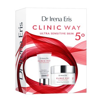 Zestaw Promocyjny Dr Irena Eris Clinic Way 5°, dermokrem wypełniający zmarszczki SPF 20, 50 ml + dermokrem globalnie regenerujący na noc, 25 ml