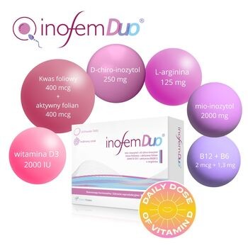 Inofem Duo, tabletki, smak malinowy, 24 szt.