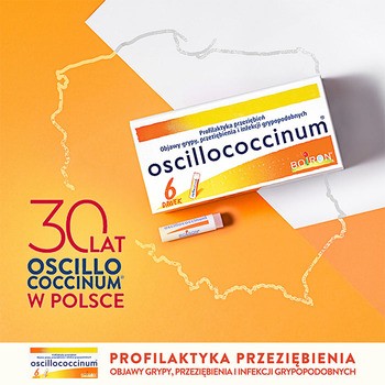 Oscillococcinum na przeziębienie i grypę, granulki, 6 dawek