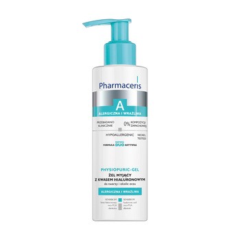 Pharmaceris A Physiopuric - gel, żel myjący z kwasem hialuronowym do twarzy i okolic oczu, 190 ml