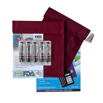 Frio Small, termiczne etui do przechowywania insuliny, bordowe, 1 szt.
