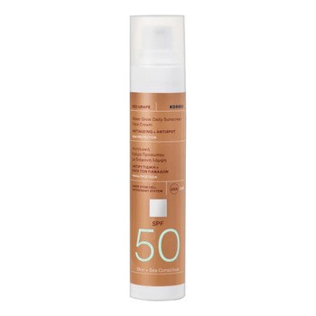 Korres Red Grape, rozświetlający krem ochronny do twarzy SPF 50, 50 ml