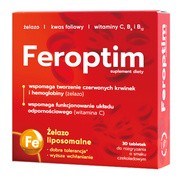 Feroptim, tabletki do rozgryzania, smak czekoladowy, 30 szt.
