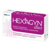 Hexagyn duo, globulki dopochwowe, 10 szt.